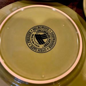 SET OF 3 Longaberger woven 10” dinner plates.